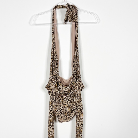 Revolve Pilyq Alex One Piece Swimsuit in Leopard - Picture 5 of 5